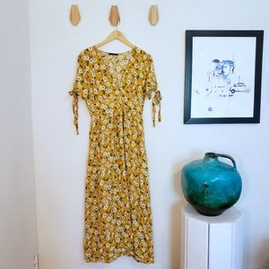 Cheerful Daisy Print Dress